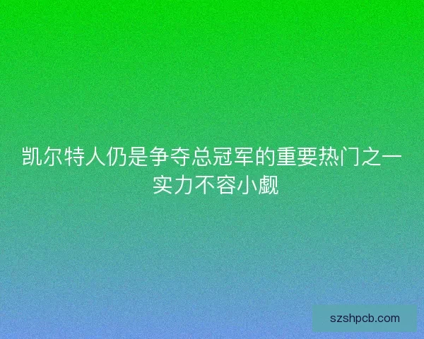 凯尔特人仍是争夺总冠军的重要热门之一 实力不容小觑 凯尔特人仍是争夺总冠军的重要热门之一 实力不容小觑